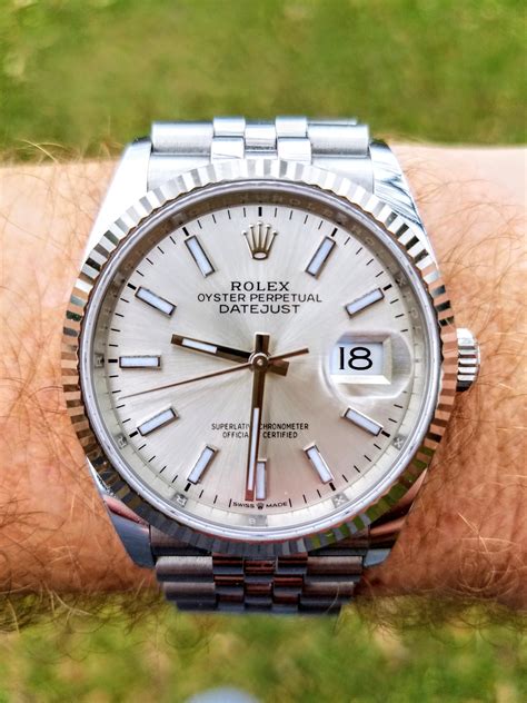 rolex datejust herren silber|Rolex Datejust 36 .